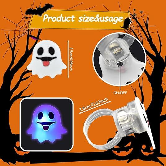 Halloween LED glowing rings(50pcs)