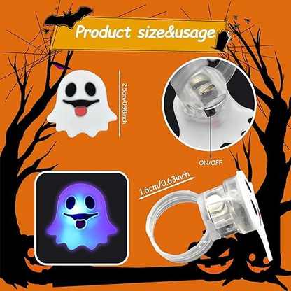 Halloween LED glowing rings(50pcs)