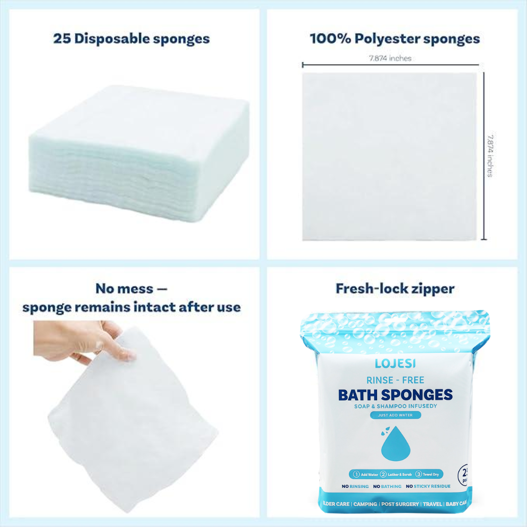 All-in-1 Single Use Shower Wipes
