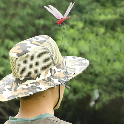 4PCS Outdoor Dragonfly Rod Clip