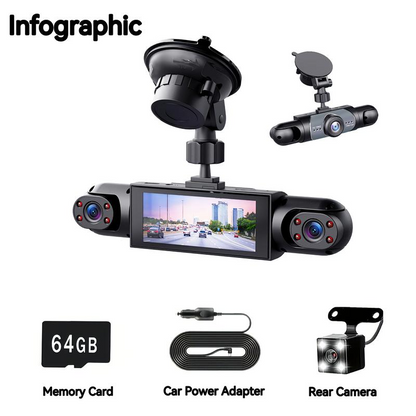 4 Channel Car Dash Cam