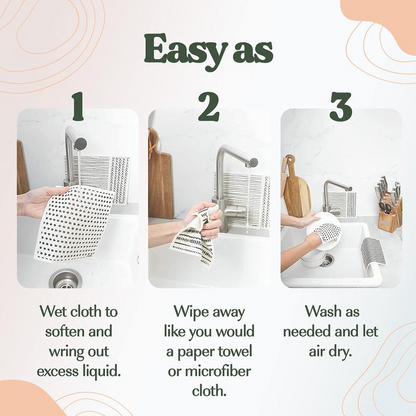 Swedish Dishcloths for Kitchen & Cleaning(6 pieces)