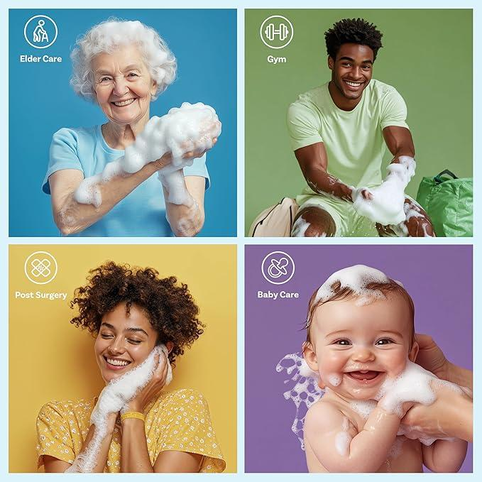 All-in-1 Single Use Shower Wipes
