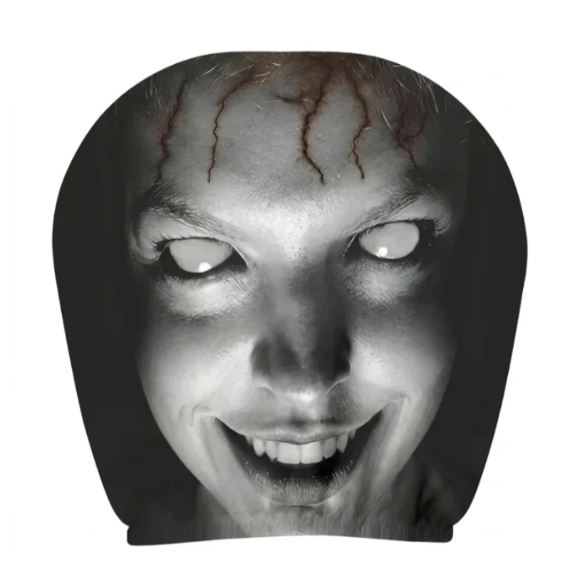 Ghost Car Headrest Covers