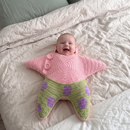 Soft Cotton Baby Crochet Knit Romper