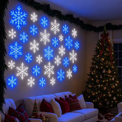 LED Snowflake Christmas Wall Decorations