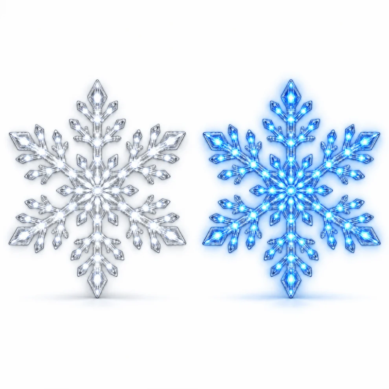 LED Snowflake Christmas Wall Decorations