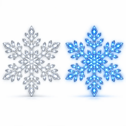 LED Snowflake Christmas Wall Decorations