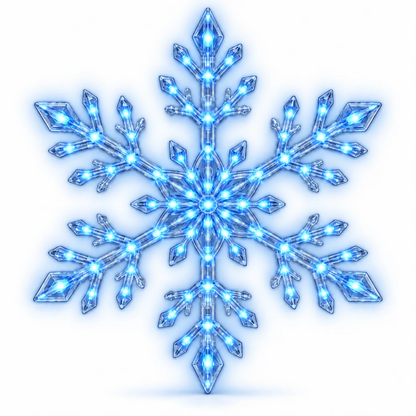 LED Snowflake Christmas Wall Decorations