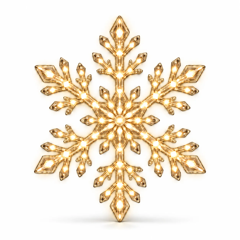 LED Snowflake Christmas Wall Decorations