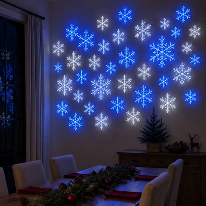 LED Snowflake Christmas Wall Decorations