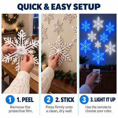 LED Snowflake Christmas Wall Decorations