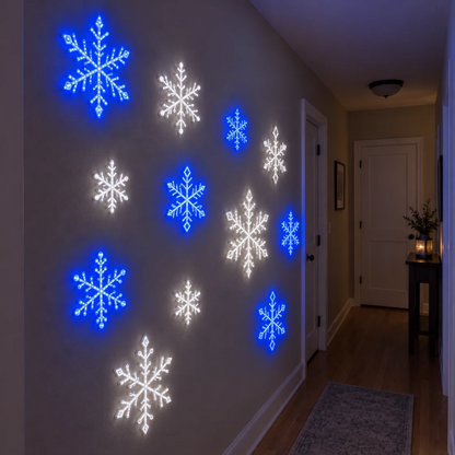 LED Snowflake Christmas Wall Decorations