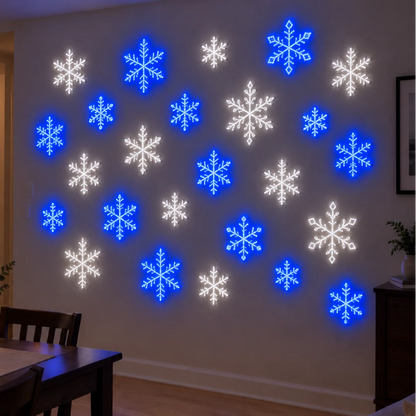 LED Snowflake Christmas Wall Decorations