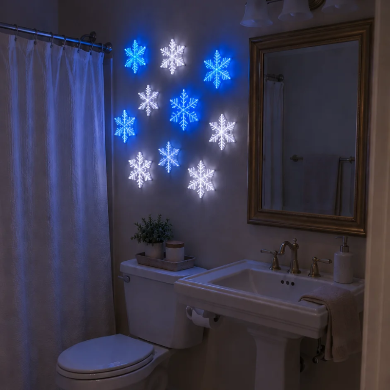 LED Snowflake Christmas Wall Decorations
