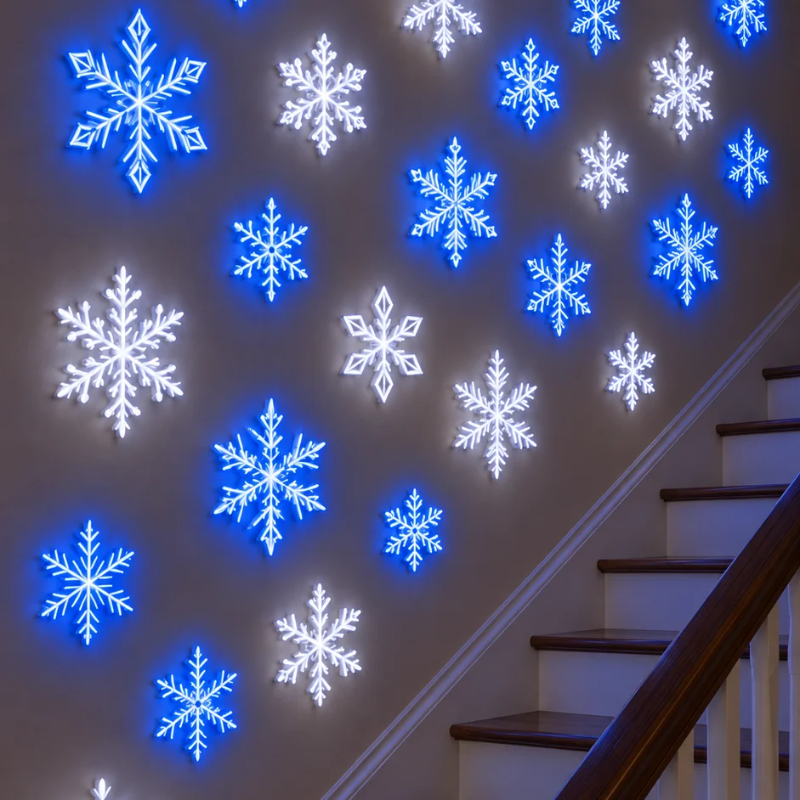 LED Snowflake Christmas Wall Decorations