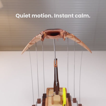 Handcrafted Wooden Manta Ray Automaton