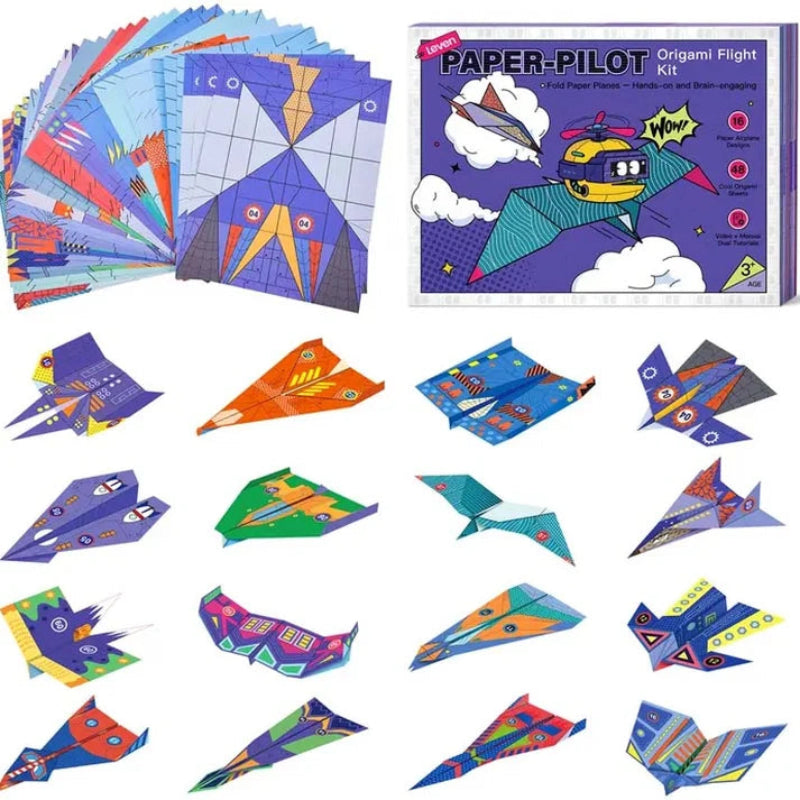 DIY Paper Airplane Set for Kids – 16 Designs
